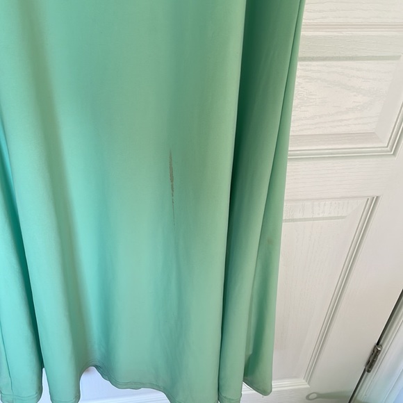 Glamorous Gold and Mint Green Gown / Prom Dress - Picture 3 of 7